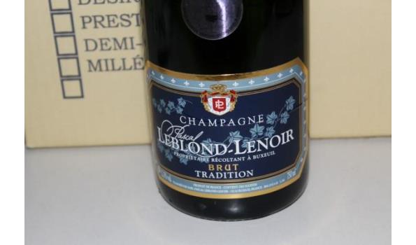 6 flessen à 75cl champagne Leblond-Lenoir, Brut Tradition